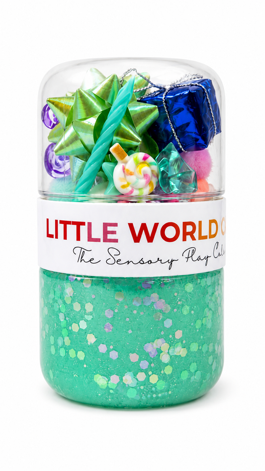 Birthday Dough & Go Jar (blue or pink - choose colour)
