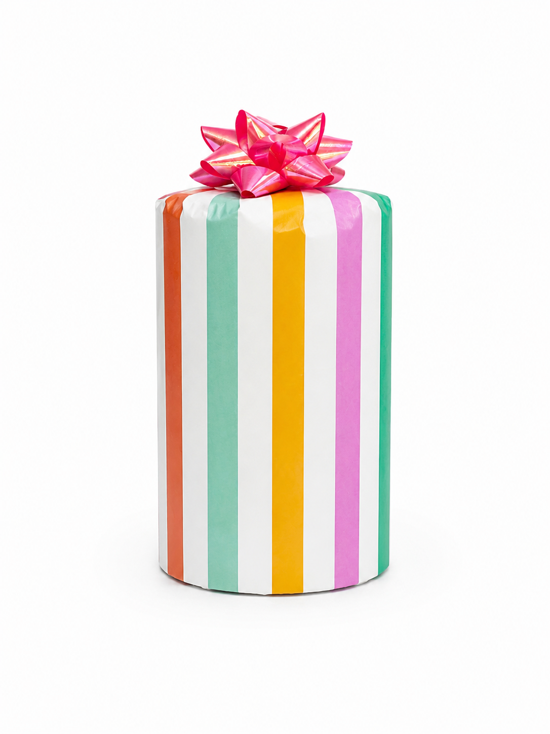 Pastel Rainbow Stripe Themed Dough & Go Jar Gift Wrapping Add-on