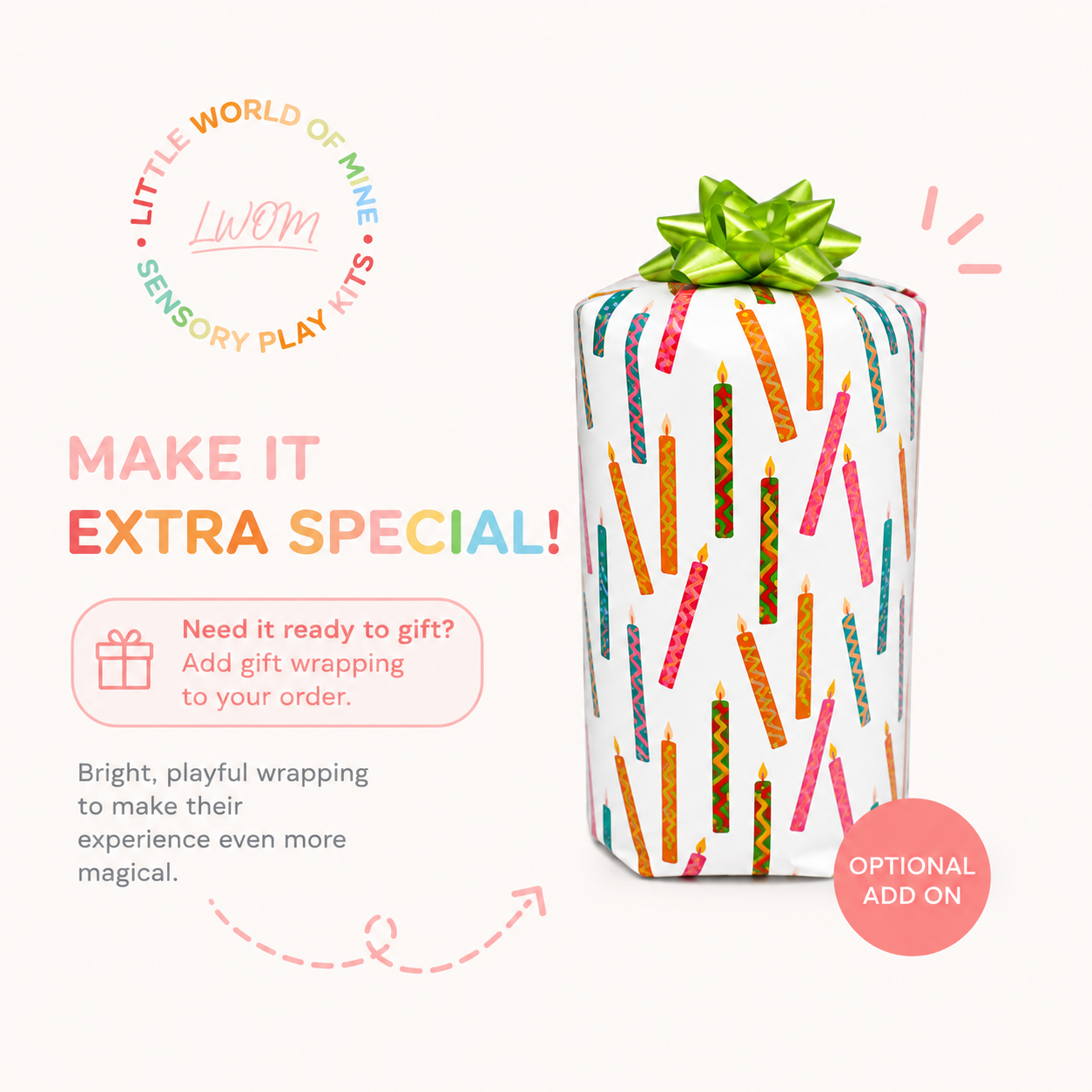 Birthday Dough & Go Jar (blue or pink - choose colour)