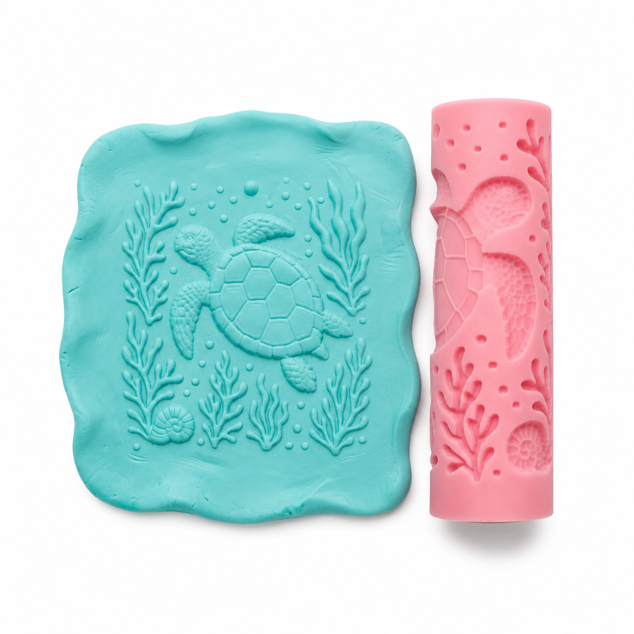 Ocean Themed Textured Roller for Mermaid Kits